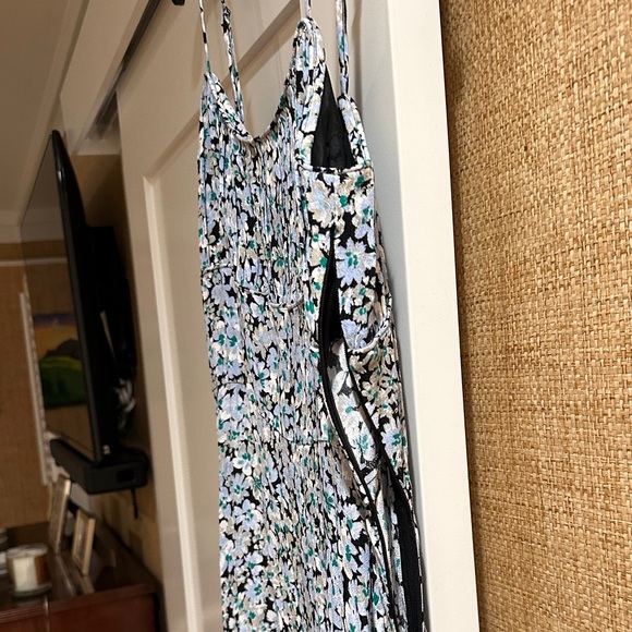 Like new Madewell Women's Blue Floral Slip maxi dress  - Lightweight Strap - Picture 5 of 7